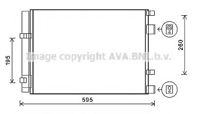 Радиатор кондиционера AVA HY5268D