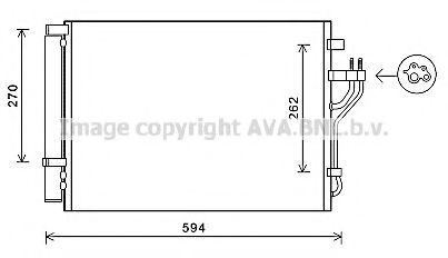 Радиатор кондиционера AVA HY5280D