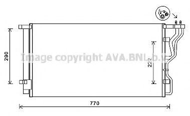 Радиатор кондиционера AVA HY5298D