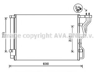 Радиатор кондиционера AVA HY5299D
