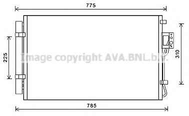 Радиатор кондиционера AVA HY5311D