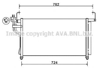 Радиатор кондиционера AVA HY5315D
