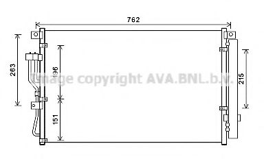 Радиатор кондиционера AVA HY5345D