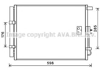 Радиатор кондиционера AVA HY5373D