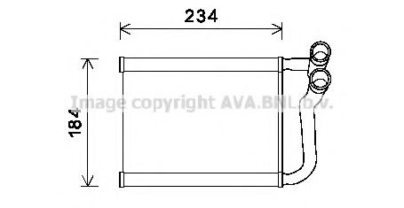 Радиатор печки AVA HY6253