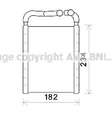 Радиатор печки AVA HY6356