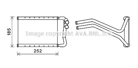 Радиатор печки AVA HY6437