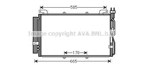 Радиатор кондиционера AVA HYA5220D