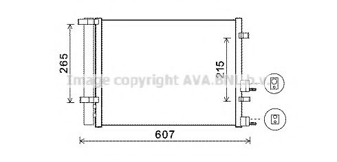 Радиатор кондиционера AVA HYA5244D