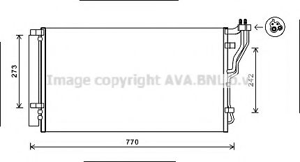 Радиатор кондиционера AVA HYA5246D