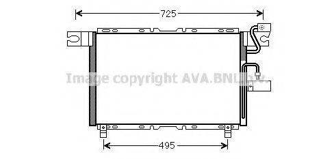 Радиатор кондиционера ava IS5027
