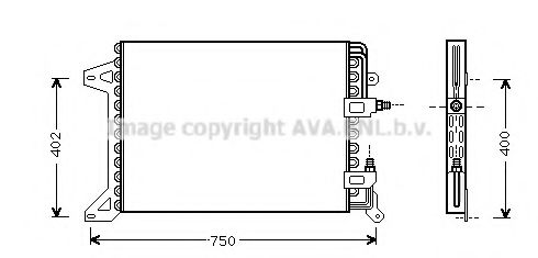 Радиатор кондиционера AVA IV5034