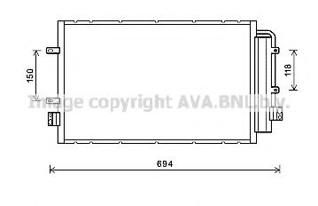 Радиатор кондиционера AVA IV5127D