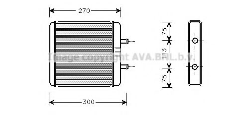 Радиатор печки AVA IV6048
