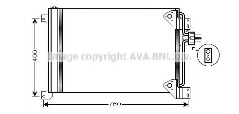 Радиатор кондиционера AVA IVA5081D