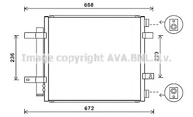 Радиатор кондиционера AVA JR5053D