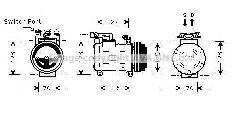 Компрессор кондиционера AVA JRK031