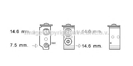 Расширительный клапан кондиционера Hyundai/Kia 976262S000