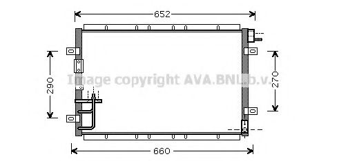 Радиатор кондиционера AVA KA5030