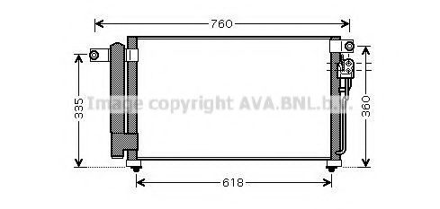 Радиатор кондиционера AVA KA5081D