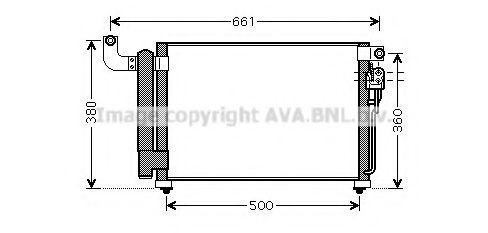 Радиатор кондиционера AVA KA5082D