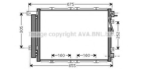 Радиатор кондиционера AVA KA5091D