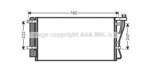 Радиатор кондиционера AVA KA5105D