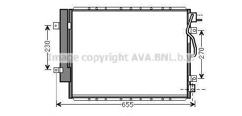 Радиатор кондиционера AVA KA5123D