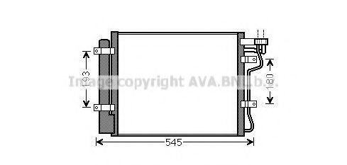 Радиатор кондиционера AVA KA5134D