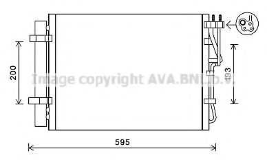 Радиатор кондиционера AVA KA5198D
