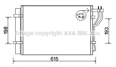 Радиатор кондиционера AVA KA5206D