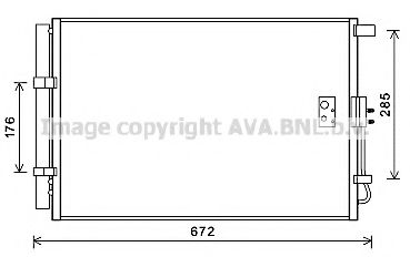 Радиатор кондиционера AVA KA5229D