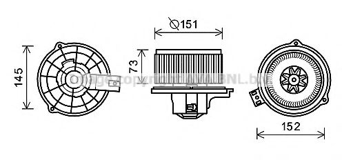 Вентилятор салона Hyundai/Kia 971144D050