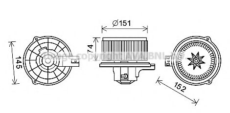 Вентилятор салона Hyundai/Kia 979454D053