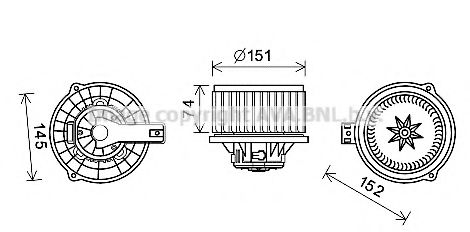 Вентилятор салона Hyundai/Kia 971144D650
