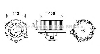 Вентилятор салона Hyundai/Kia 971093C000