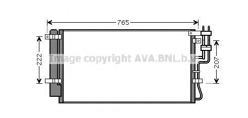 Радиатор кондиционера AVA KAA5110D