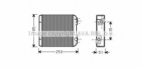Радиатор печки AVA LA6020