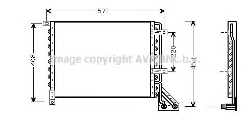 Радиатор кондиционера ava LC5063