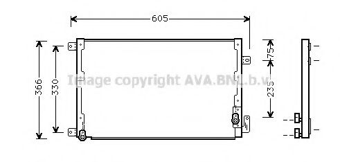 Радиатор кондиционера AVA LC5071