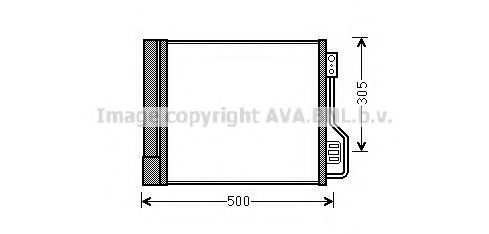 Радиатор кондиционера AVA MCA5013D