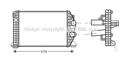 Интеркулер AVA ME4166