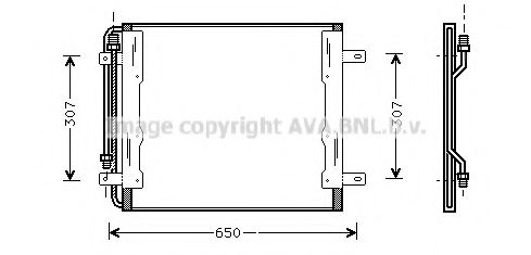 Радиатор кондиционера AVA ME5145