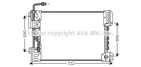Радиатор кондиционера AVA ME5210