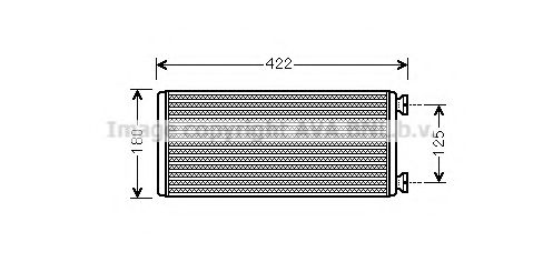 Радиатор печки AVA ME6248