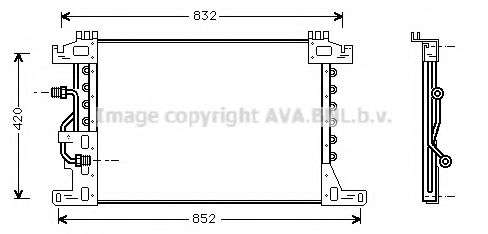 Радиатор кондиционера AVA MEA5144