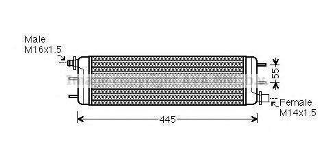 Масляный радиатор коробки передач MERCEDES-BENZ A 463 500 14 00