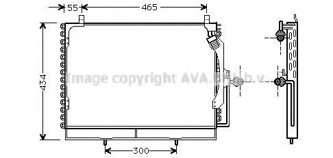 Радиатор кондиционера AVA MS5161