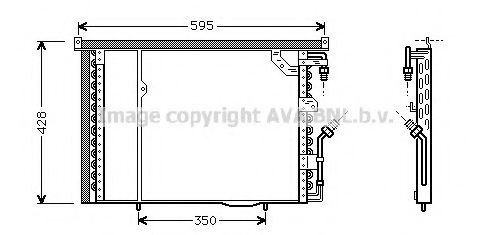 Радиатор кондиционера AVA MS5195