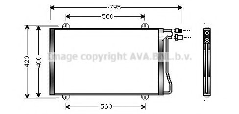 Радиатор кондиционера AVA MS5219